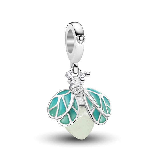 Glühwürmchen Charm – Mint Glow | 925 Silber