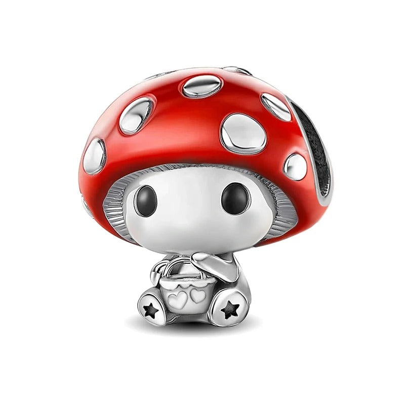 Pilz Charm – Rot | 925 Silber